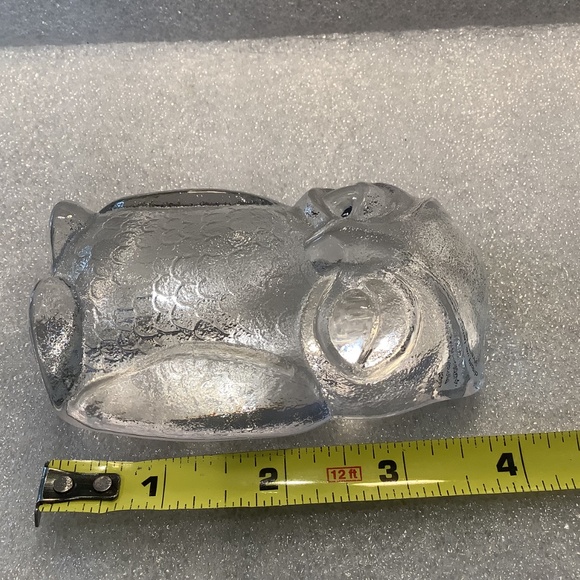 Nachtmann Riedel Bavarian Crystal 4" Owl Paperweight Clear Vintage - Picture 10 of 10
